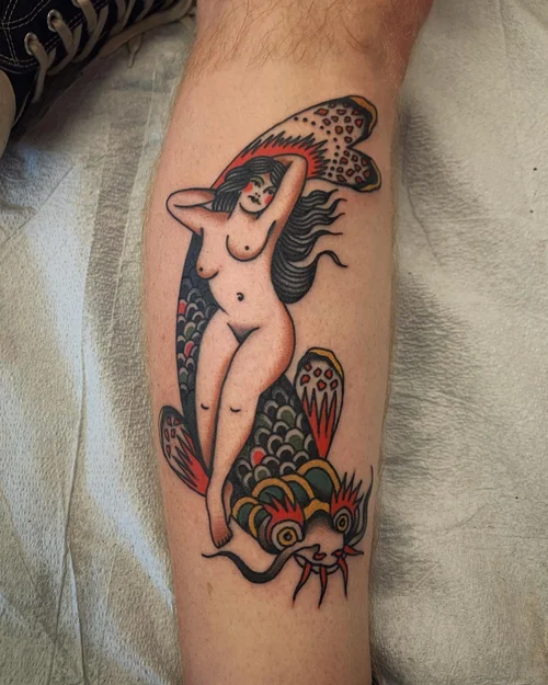 Traditional style tattoo art